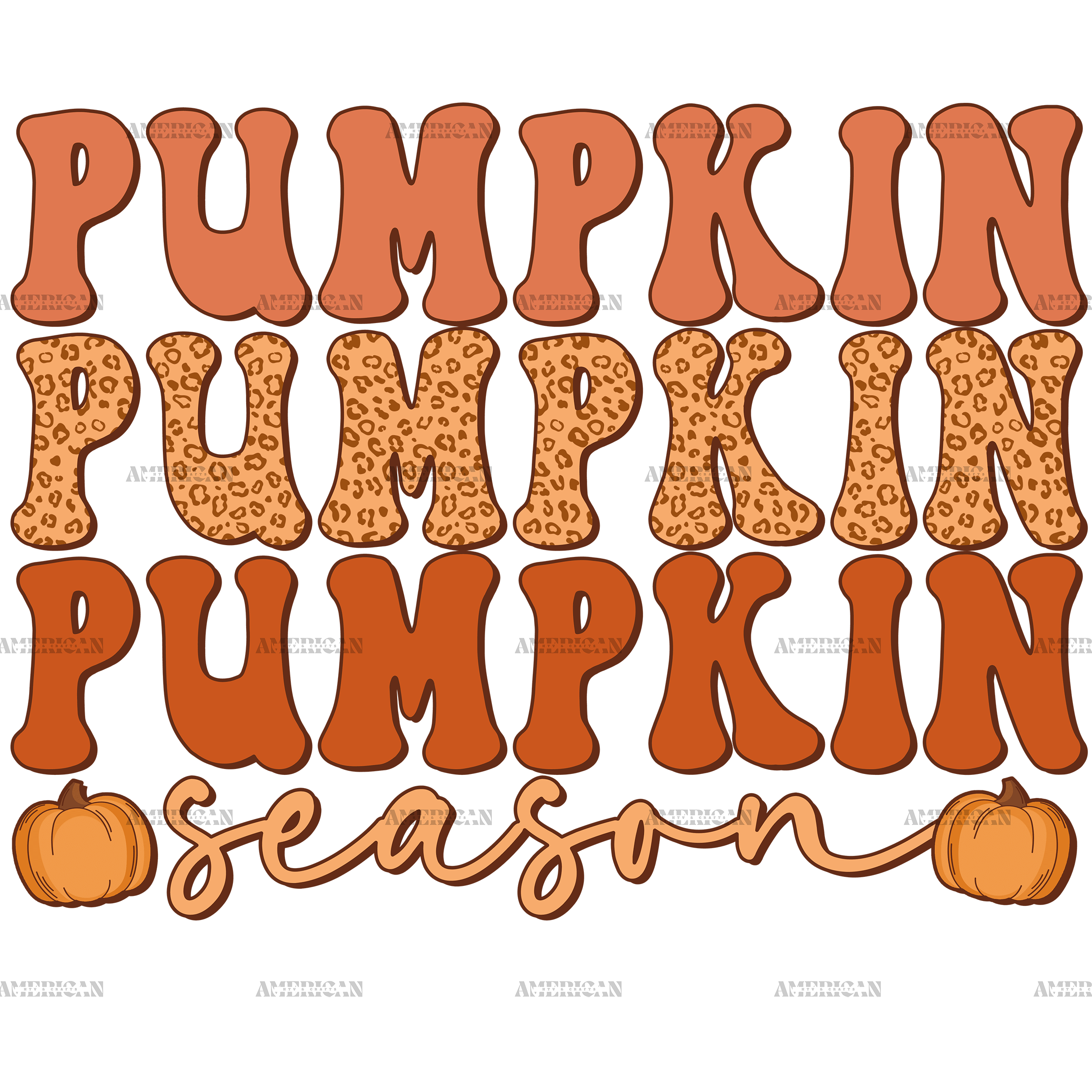 Pumpkin Season-3 DTF Transfer